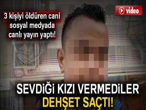 3 kişi öldürdü sonra sosyal medyadan yayın yaptı