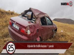 Aşkalede trafik kazası: 1 yaralı 