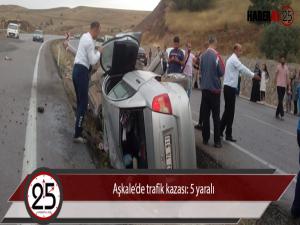 Aşkalede trafik kazası: 5 yaralı 