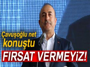 Bakan Çavuşoğlu: 'YPG/PKKyı korumak için gelmek isteyenlere fırsat vermeyiz'