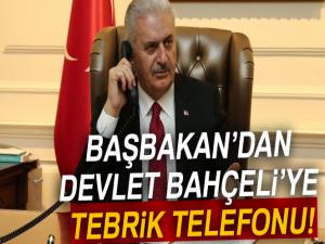 Başbakan Binali Yıldırım'dan, Devlet Bahçeli'ye tebrik telefonu