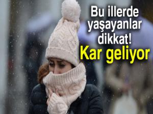 Bu illerde yaşayanlar dikkat! Kar geliyor |30 Ocak Salı yurtta hava durumu