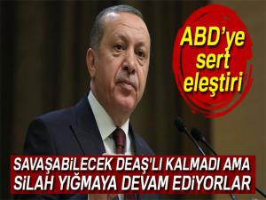 Cumhurbaşkanı Erdoğan: 'Savaşabilecek DEAŞ'lı kalmadı ama silah yığmaya devam ediyorlar'