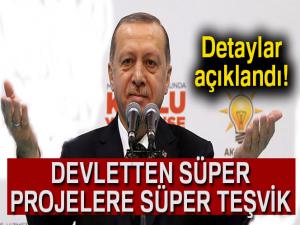 Devletten süper projelere süper teşvik