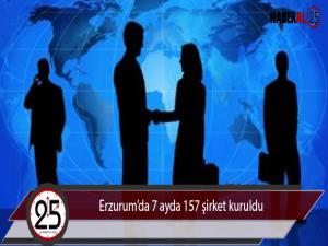  Erzurumda 7 ayda 157 şirket kuruldu 