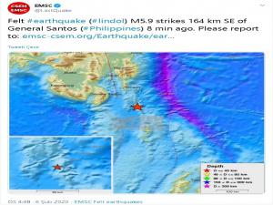  Filipinlerde 6.0 büyüklüğünde deprem