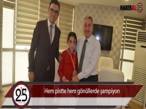 Hem pistte hem gönüllerde şampiyon 