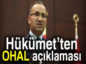 Hükümetten OHAL açıklaması