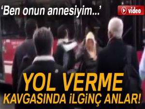 İzmirde yol verme tartışması!