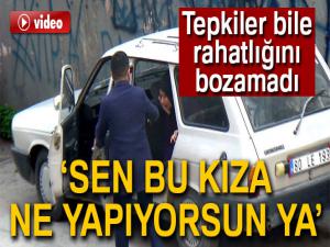 Nişanlısına sözlü şiddet gösteren adama böyle tepki gösterdi