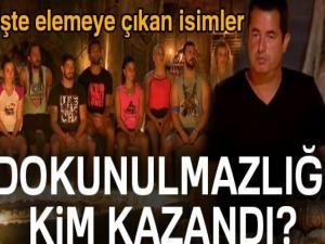 Survivor 27 Mayıs dokunulmazlık oyununu kim kazandı? Survivor 27 Mayıs elemeden kimler çıktı!