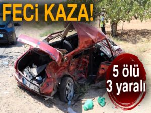 Katliam gibi kaza: 5 ölü, 3 yaralı