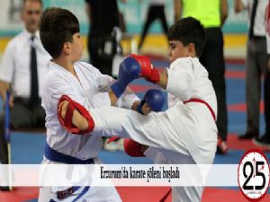  Erzurum'da karate şöleni başladı