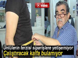 Ünlülerin terzisi siparişlere yetişemiyor