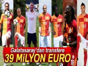 Galatasaray'dan transfere 39 milyon 550 bin Euro