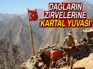 Dağların zirvelerine 'kartal yuvası'