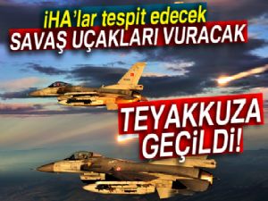 Savaş uçakları sınır boyu ve Kuzey Irak için teyakkuza geçti