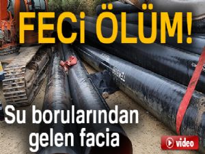 Tonlarca ağırlıktaki su borularının altında can verdi