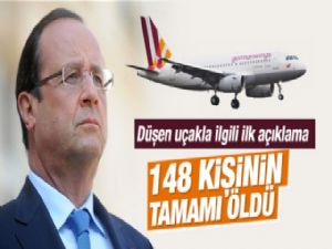 Hollande'den uçak kazasıyla ilgili açıklama