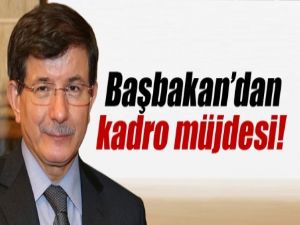 Davutoğlu'ndan karayolları işçilerine müjde!