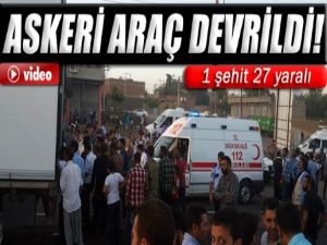 Şanlıurfa'da askeri araç devrildi