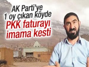 AK Parti'ye 1 oy çıkan köyde PKK tehdidi