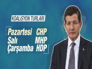 Başbakan Davutoğlu koalisyon görüşmeleri için tarih verdi