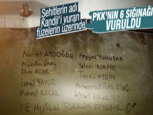 Başbakanlık: 6 PKK sığınağı vuruldu