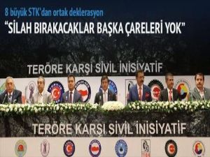 'Çözüm ancak silah bırakarak olur'