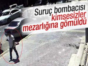 Suruç bombacı kimsesizler mezarlığında gömüldü