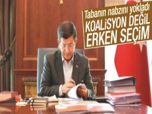 AK Parti tabanı koalisyon değil erken seçim istiyor