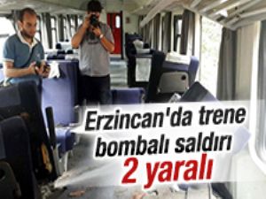 Erzincan'da trene bombalı saldırı