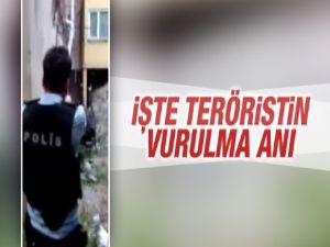 ABD Konsolosluğu'na saldıran kadın teröristin vurulma anı