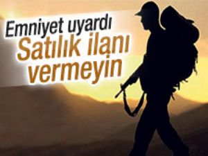 PKK asker ve polisin satılık ilanlarını takip ediyor