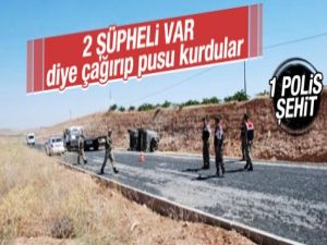 Teröristlerden hain pusu: 1 polis şehit oldu