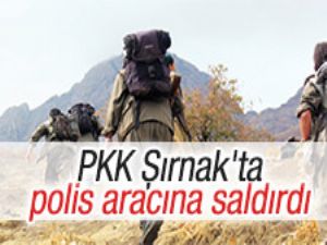 Şırnak'ta polis aracına saldırı