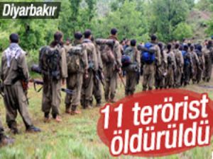 Diyarbakır'da 11 terörist öldürüldü