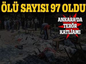 Ankara'daki terör saldırısında ölü sayısı 97'ye yükseldi