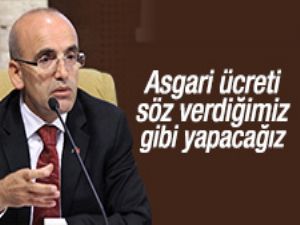 Maliye Bakanı Şimşek'ten asgari ücret açıklaması