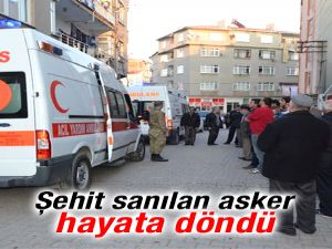 Diyarbakır'da şehit olduğu sanılan asker hayata döndü