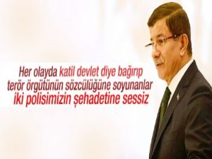 Davutoğlu katil devlet diyenlere cevap verdi