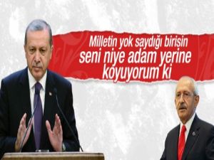 Erdoğan'dan Kılıçdaroğlu'na: Milletin yok saydığı birisin