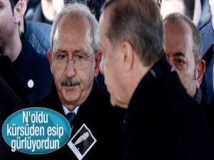 Koç'un cenazesinde Kılıçdaroğlu'nun Erdoğan'a komik bakışı