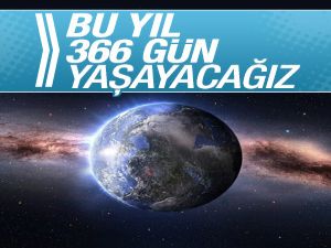 2016 yılı 366 gün olacak