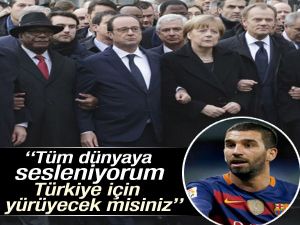 Arda Turan'dan:Biz size el uzatmıştık!