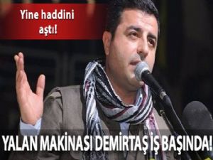 Demirtaş yine devleti hedef aldı!