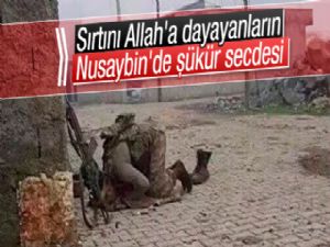 Nusaybin'de askerden şükür secdesi