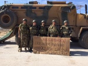 Erzurumlu Öğrencilerden Nusaybin'deki Mehmetçiğe Moral