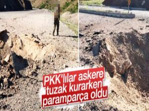 300 kiloluk bomba teröristlerin elinde patladı