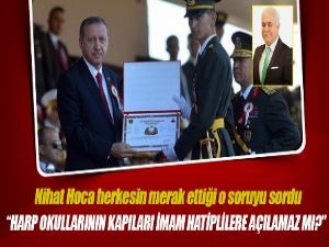 Kimsenin soramadığını Nihat hoca sordu 